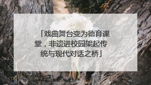 戏曲舞台变为德育课堂，非遗进校园架起传统与现代对话之桥