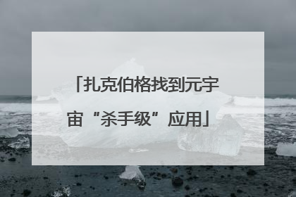 扎克伯格找到元宇宙“杀手级”应用