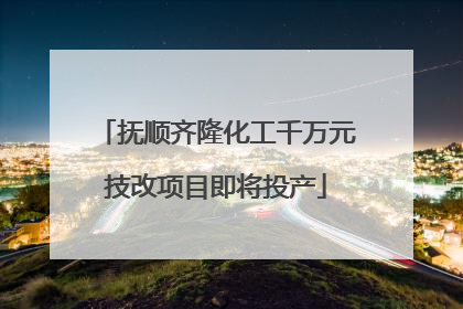 抚顺齐隆化工千万元技改项目即将投产
