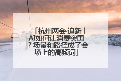 杭州两会·追新丨AI如何让消费突围？场景和路径成了会场上的高频词
