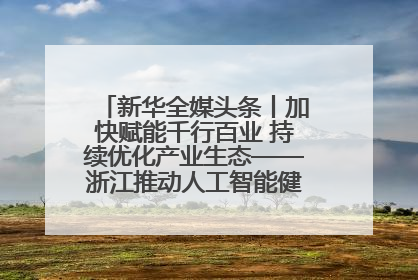 新华全媒头条丨加快赋能千行百业 持续优化产业生态——浙江推动人工智能健康有序发展观察