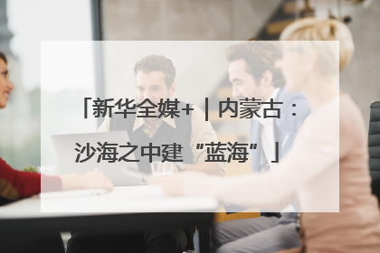 新华全媒+｜内蒙古：沙海之中建“蓝海”
