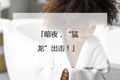 暗夜，“猛龙”出击！