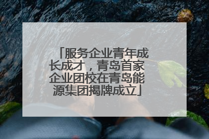 服务企业青年成长成才，青岛首家企业团校在青岛能源集团揭牌成立