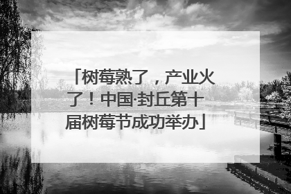 树莓熟了，产业火了！中国·封丘第十届树莓节成功举办