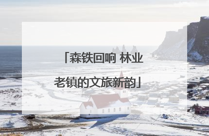 森铁回响 林业老镇的文旅新韵