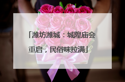 潍坊潍城：城隍庙会重启，民俗味拉满