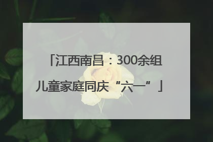 江西南昌：300余组儿童家庭同庆“六一”