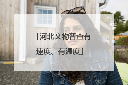 河北文物普查有速度、有温度
