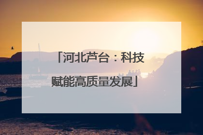 河北芦台：科技赋能高质量发展