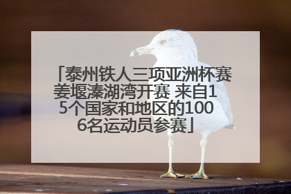 泰州铁人三项亚洲杯赛姜堰溱湖湾开赛 来自15个国家和地区的1006名运动员参赛