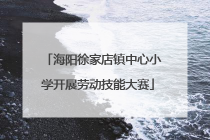 海阳徐家店镇中心小学开展劳动技能大赛