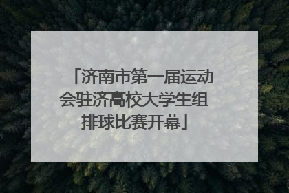 济南市第一届运动会驻济高校大学生组排球比赛开幕