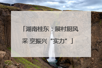 湖南桂东：展村厨风采 烹振兴“实力”