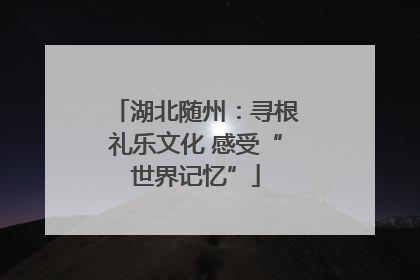 湖北随州：寻根礼乐文化 感受“世界记忆”