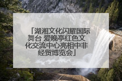 湖湘文化闪耀国际舞台 爱晚亭红色文化交流中心亮相中非经贸博览会