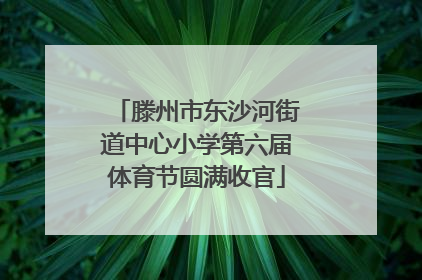 滕州市东沙河街道中心小学第六届体育节圆满收官
