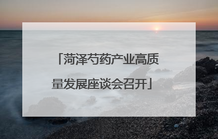 菏泽芍药产业高质量发展座谈会召开