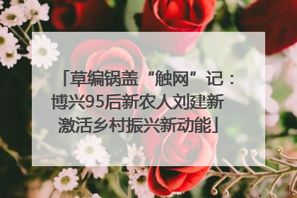 草编锅盖“触网”记：博兴95后新农人刘建新激活乡村振兴新动能