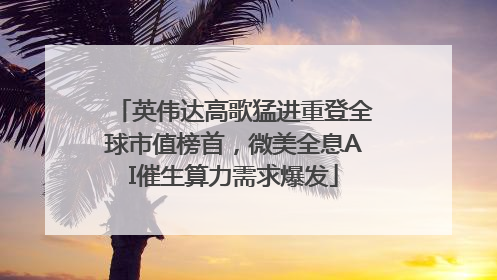 英伟达高歌猛进重登全球市值榜首，微美全息AI催生算力需求爆发