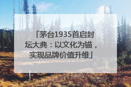 茅台1935首启封坛大典：以文化为锚，实现品牌价值升维