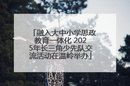融入大中小学思政教育一体化 2025年长三角少先队交流活动在温岭举办