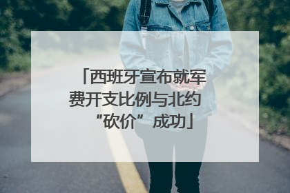 西班牙宣布就军费开支比例与北约“砍价”成功
