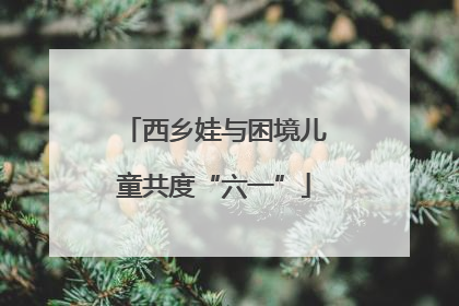 西乡娃与困境儿童共度“六一”