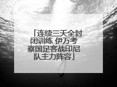 连续三天全封闭训练 伊万考察国足客战印尼队主力阵容