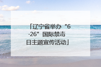 辽宁省举办“6·26”国际禁毒日主题宣传活动