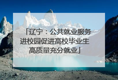辽宁：公共就业服务进校园促进高校毕业生高质量充分就业
