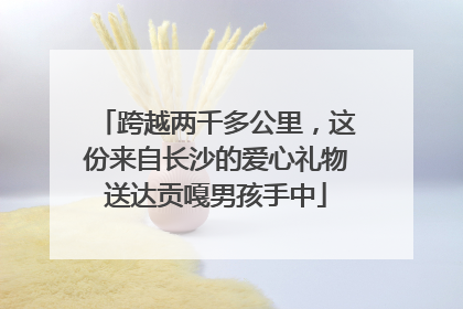 跨越两千多公里，这份来自长沙的爱心礼物送达贡嘎男孩手中