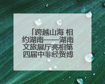 跨越山海 相约湖南——湖南文旅展厅亮相第四届中非经贸博览会