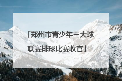 郑州市青少年三大球联赛排球比赛收官