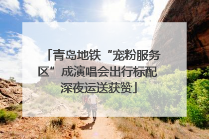 青岛地铁“宠粉服务区”成演唱会出行标配 深夜运送获赞