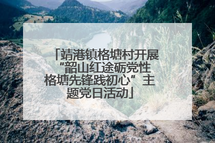 靖港镇格塘村开展“韶山红途砺党性 格塘先锋践初心”主题党日活动