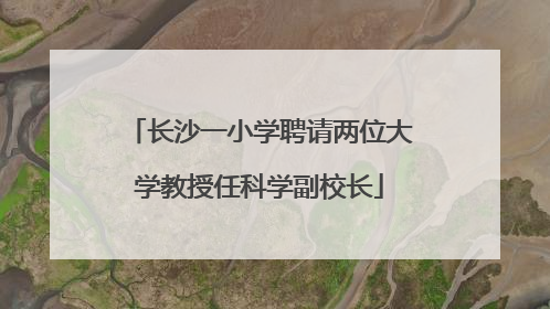 长沙一小学聘请两位大学教授任科学副校长
