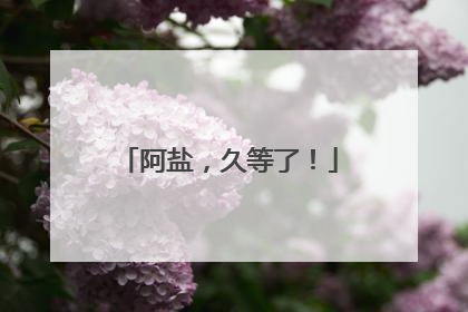 阿盐，久等了！