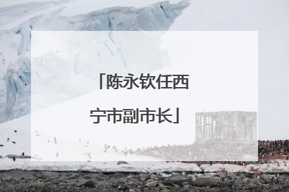 陈永钦任西宁市副市长