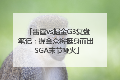 雷霆vs掘金G3复盘笔记：掘金众将挺身而出 SGA末节哑火