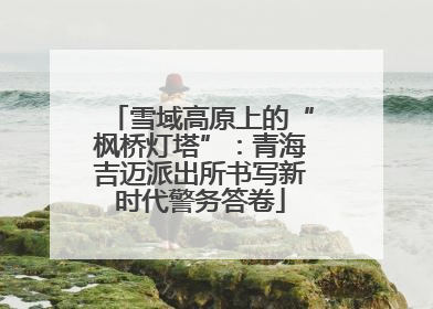 雪域高原上的“枫桥灯塔”：青海吉迈派出所书写新时代警务答卷