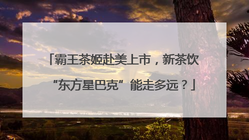 霸王茶姬赴美上市，新茶饮“东方星巴克”能走多远？