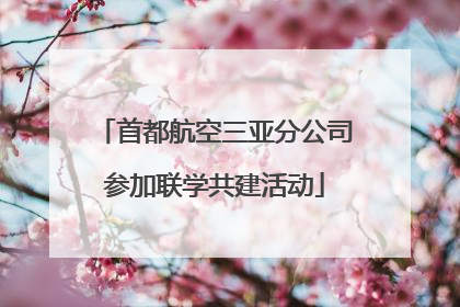 首都航空三亚分公司参加联学共建活动