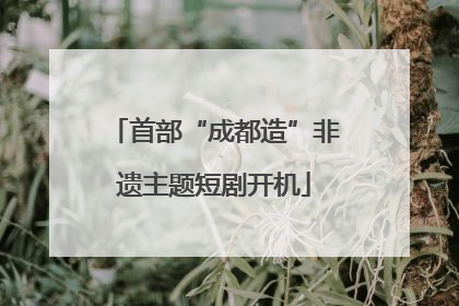 首部“成都造”非遗主题短剧开机