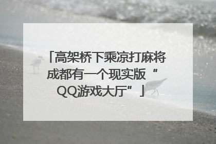 高架桥下乘凉打麻将 成都有一个现实版“QQ游戏大厅”