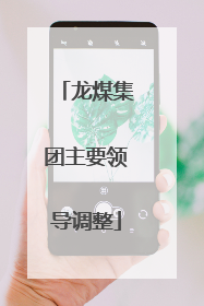 龙煤集团主要领导调整