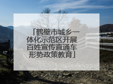 鹤壁市城乡一体化示范区开展百姓宣传直通车形势政策教育