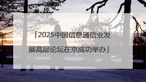 2025中国信息通信业发展高层论坛在京成功举办