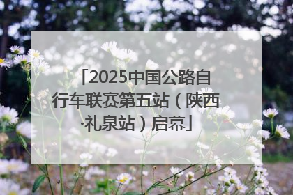 2025中国公路自行车联赛第五站（陕西·礼泉站）启幕