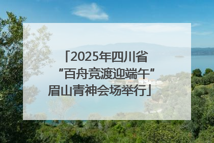 2025年四川省“百舟竞渡迎端午”眉山青神会场举行